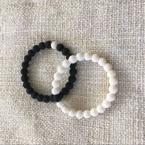 LOKAI Bracelets - Set of 2 Black and White